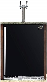 Beer Meister Dual Tower Black Door Kegerator